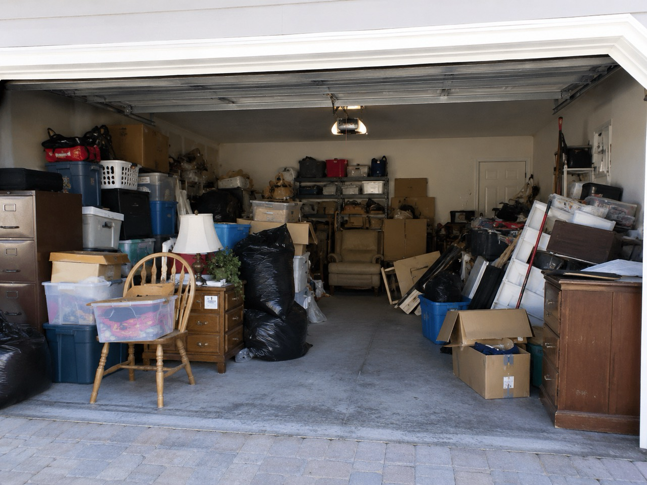 Garage junk removal before