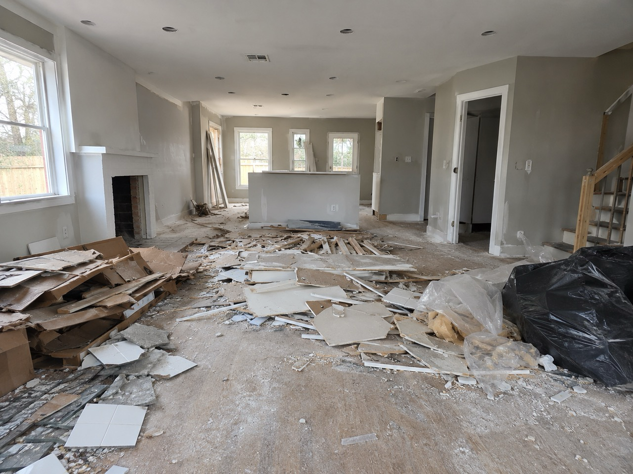 Renovation cleanup before
